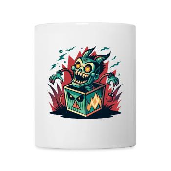 Monster Jack-in-the-Box - Retro Horror Fun - Mug - white - Front