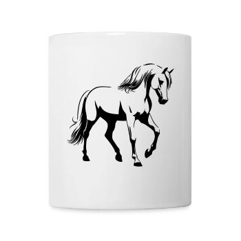 Cheval Arabe - Mug blanc - blanc - Devant