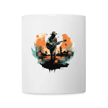 guitariste, guitariste, chanteur, musique country, vintage - Mug blanc - blanc - Devant
