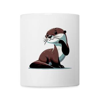 Otter - Tasse - Weiß - Vorne