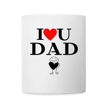 Vater und Sohn, Vater und Tochter, Vatertag - Tasse - Weiß - Vorne