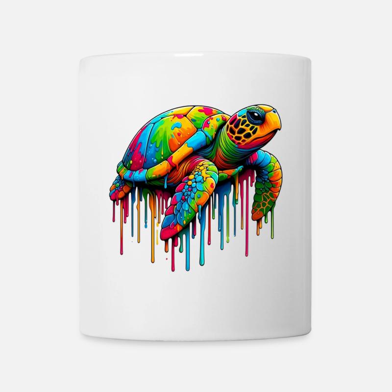 Schildkröte - Tasse - Weiß