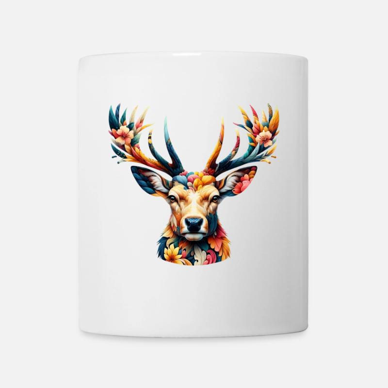 Hirsch - Tasse - Weiß