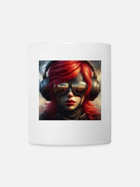 Rothaariger Flieger - Tasse - Weiß