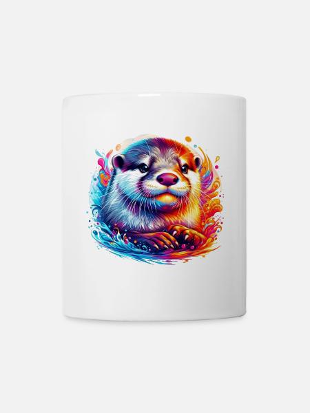 Otter - Tasse - Weiß