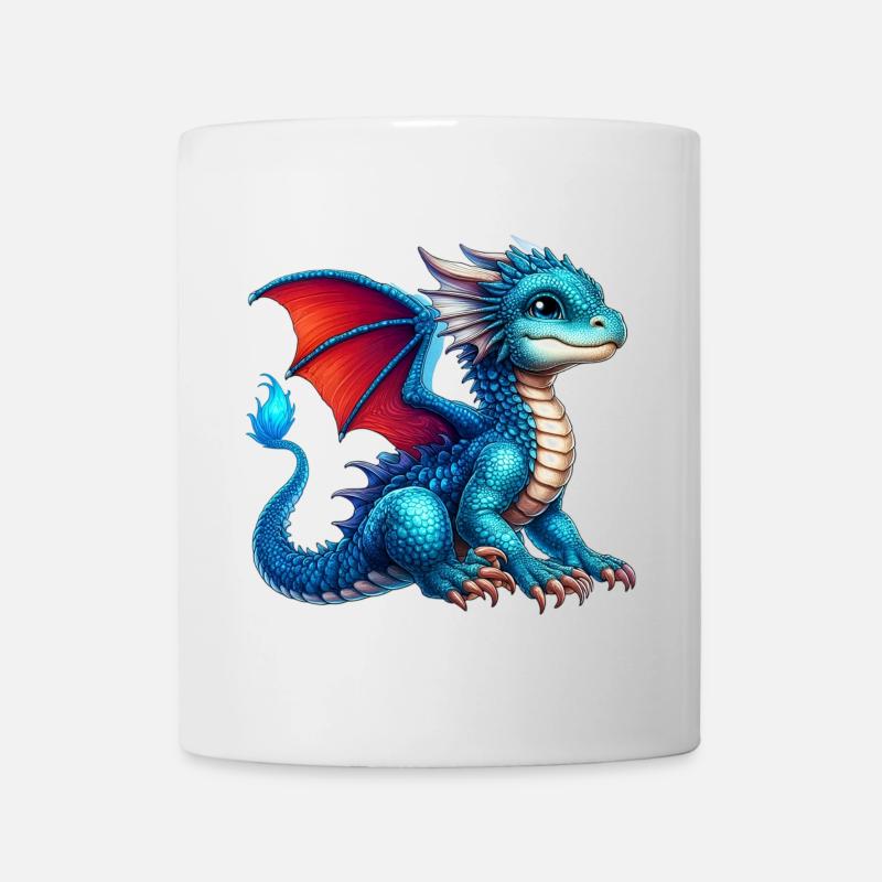 Drache - Tasse - Weiß