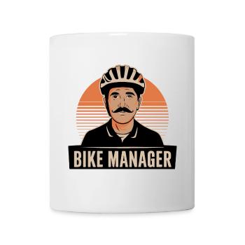 Retro Bike Manager Porträt - Tasse - Weiß - Vorne