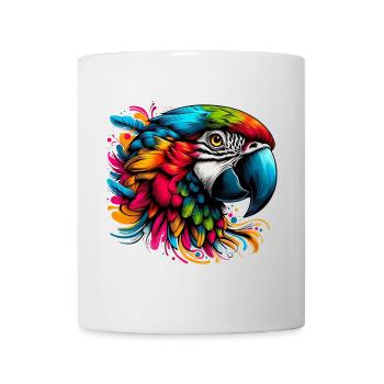 Papagei - Tasse - Weiß - Vorne