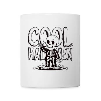 Squelette d’Halloween cool - Mug blanc - blanc - Devant
