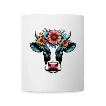 Vache - Mug blanc - blanc - Devant