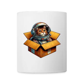 Astronaut Katze - Tasse - Weiß - Vorne