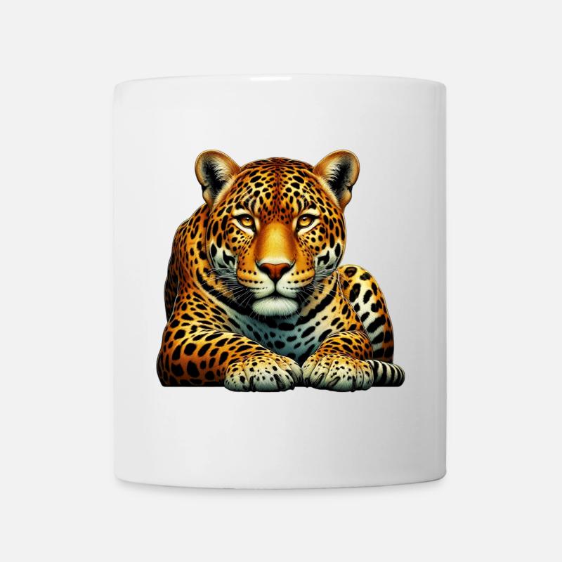 Léopard - Mug blanc - blanc