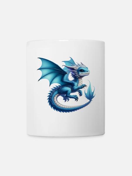 Drache - Tasse - Weiß