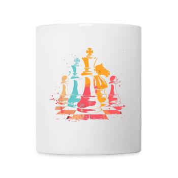 Schachfiguren Retrowave - Tasse - Weiß - Vorne