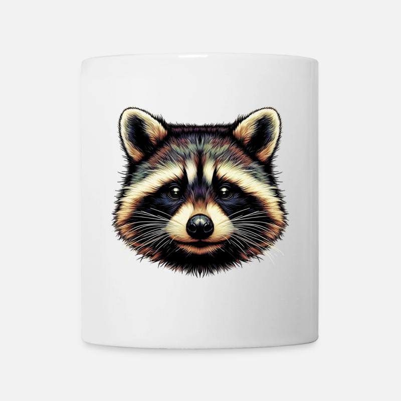 Waschbär - Tasse - Weiß