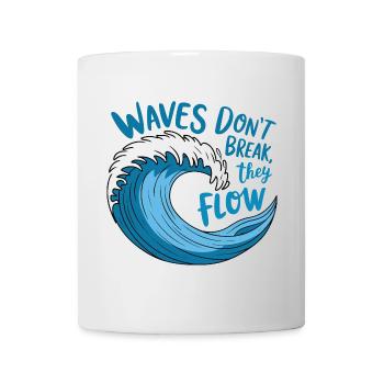 Conception de vagues fluides - Mug blanc - blanc - Devant