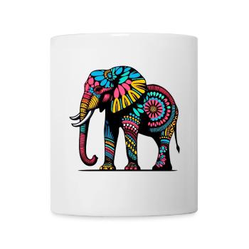 Éléphant - Mug blanc - blanc - Devant