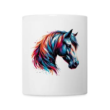 Pferd - Tasse - Weiß - Vorne