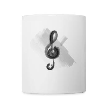 Cadeau Clef Musique - Mug blanc - blanc - Devant