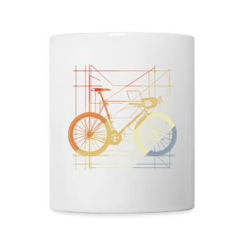 Bicycle Drawing Retro - Mug - white - Front