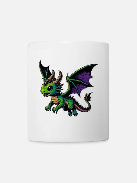 Drache - Tasse - Weiß