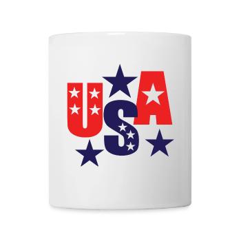 USA, états-unis, américain, américaine - Mug blanc - blanc - Devant