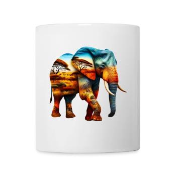 Elefant - Tasse - Weiß - Vorne