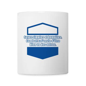 Be simple and honest - Mug - white - Front