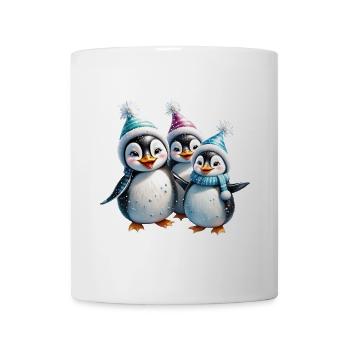 Three adorable penguins - Mug - white - Front