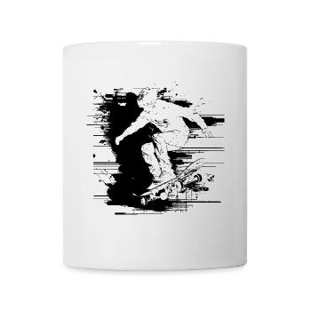 Skateboarder Zeichnung - Tasse - Weiß - Vorne