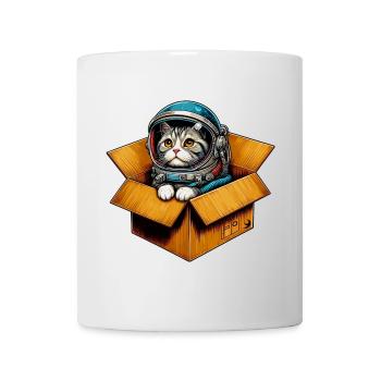 Astronaut Katze - Tasse - Weiß - Vorne