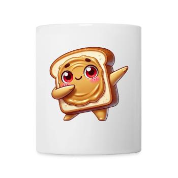 Toast Sandwich Peanut Butter Dab Cartoon - Mug - white - Front