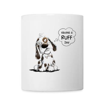 Nope Dog Saying Having A Ruff Day - Mug - white - Front