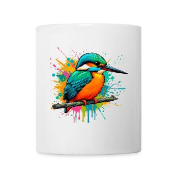 Martin-pêcheur - Mug blanc - blanc - Devant