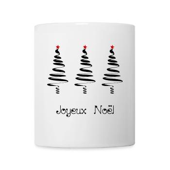 WEIHNACHTSMANN. WEIHNACHTEN. FROHE WEIHNACHTEN. FROHE WEIHNACHTEN - Tasse - Weiß - Vorne