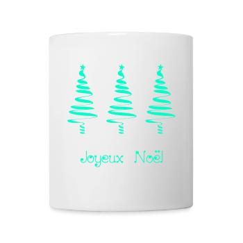 WEIHNACHTEN. FROHE WEIHNACHTEN. FROHE WEIHNACHTEN. WEIHNACHTSMANN - Tasse - Weiß - Vorne