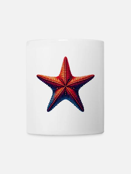 Seestern - Tasse - Weiß