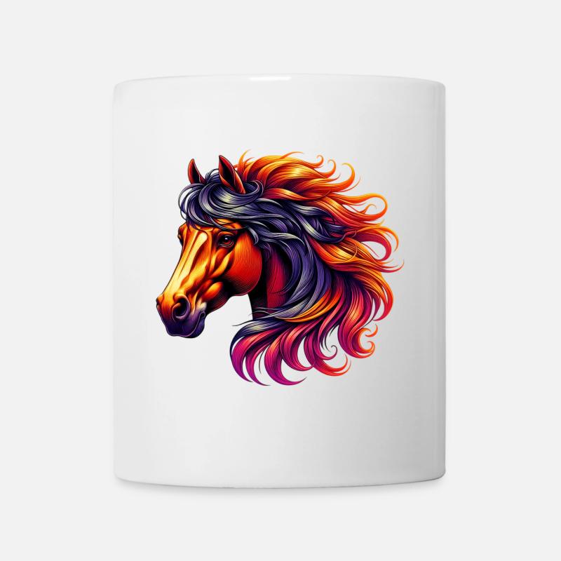 Cheval - Mug blanc - blanc