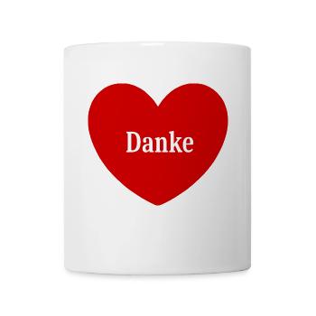 Danke Geschenk Geschenkidee - Tasse - Weiß - Vorne