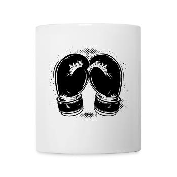 Boxhandschuhe Skizze - Tasse - Weiß - Vorne