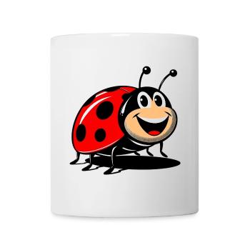Coccinelle - Mug blanc - blanc - Devant