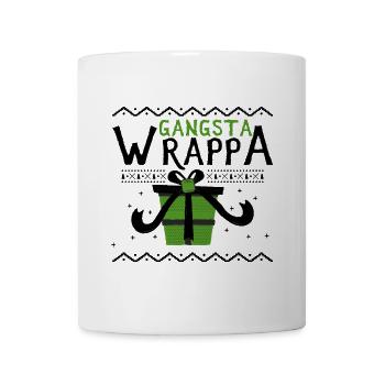 Gangsta Wrappa Weihnachten lustig Geschenk xmas - Tasse - Weiß - Vorne