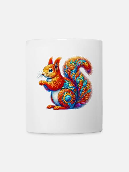 Eichhörnchen - Tasse - Weiß