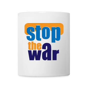 Arrêtez les guerres - Mug blanc - blanc - Devant