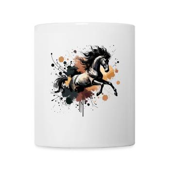 Cheval aquarelle, horse - Mug blanc - blanc - Devant