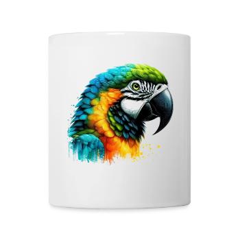 Papagei - Tasse - Weiß - Vorne
