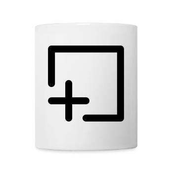 Save Add Computer Icon Form Abstrakt Geschenk - Tasse - Weiß - Vorne