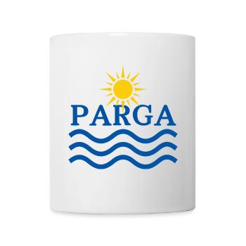 Parga Sun and Waves Logo Design - Mug - white - Front
