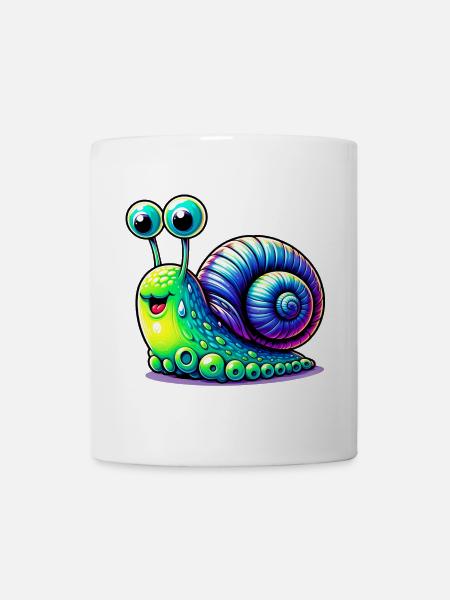 Schnecke - Tasse - Weiß