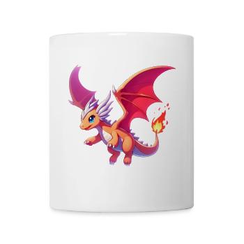 Drache - Tasse - Weiß - Vorne